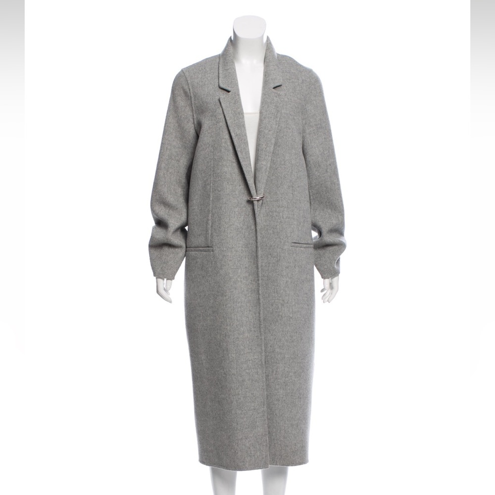 Acne Studios Foin Double Wool Coat in Light Gray (EU 32)